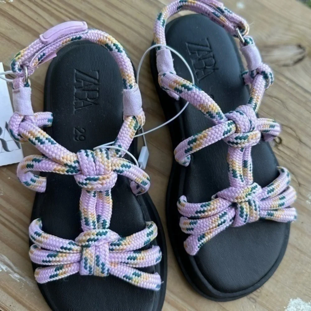 ZARA KIDS KNOTTED CORD SANDALS 2644/930